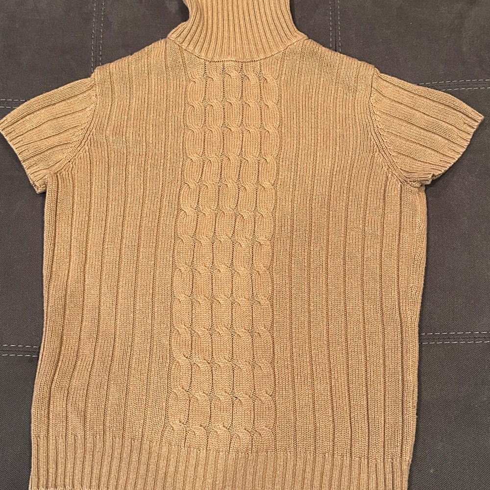 Cap Sleeves Turtleneck